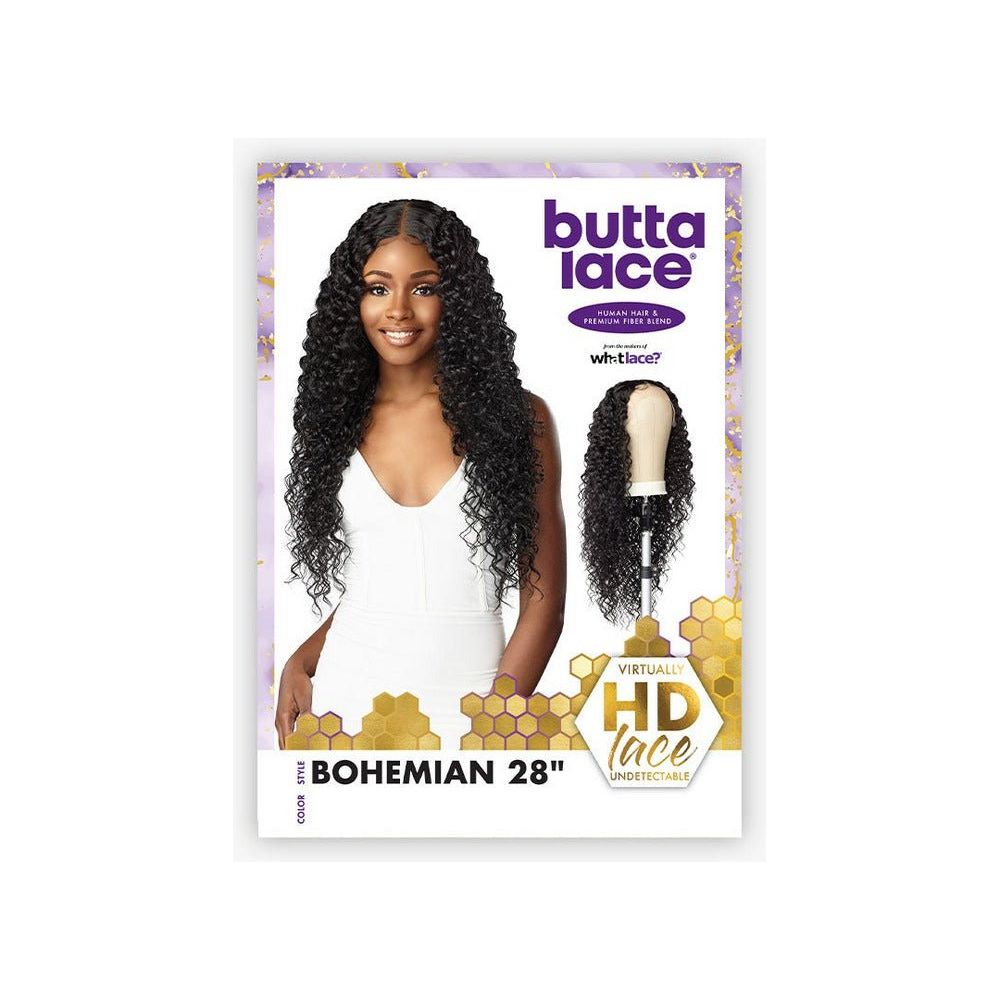 Sensationnel Butta Lace Human Hair Blend Lace Front Wig - Bohemian 28" - Beauty Exchange Beauty Supply