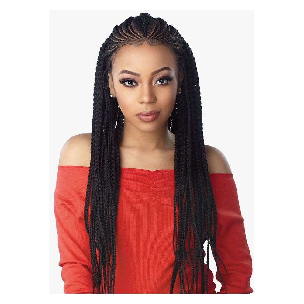 Sensationnel Cloud 9 13x7 Synthetic Lace Front Wig - Feed In Fulani Cornrow - Beauty Exchange Beauty Supply