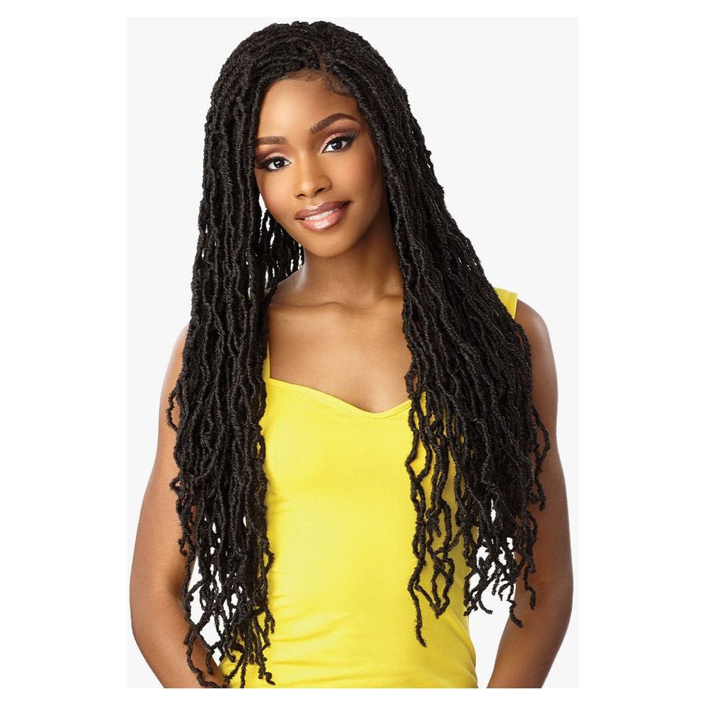 Sensationnel Cloud 9 4x4 Braided Swiss Lace Synthetic Lace Front Wig - Distressed Locs 28" - Beauty Exchange Beauty Supply