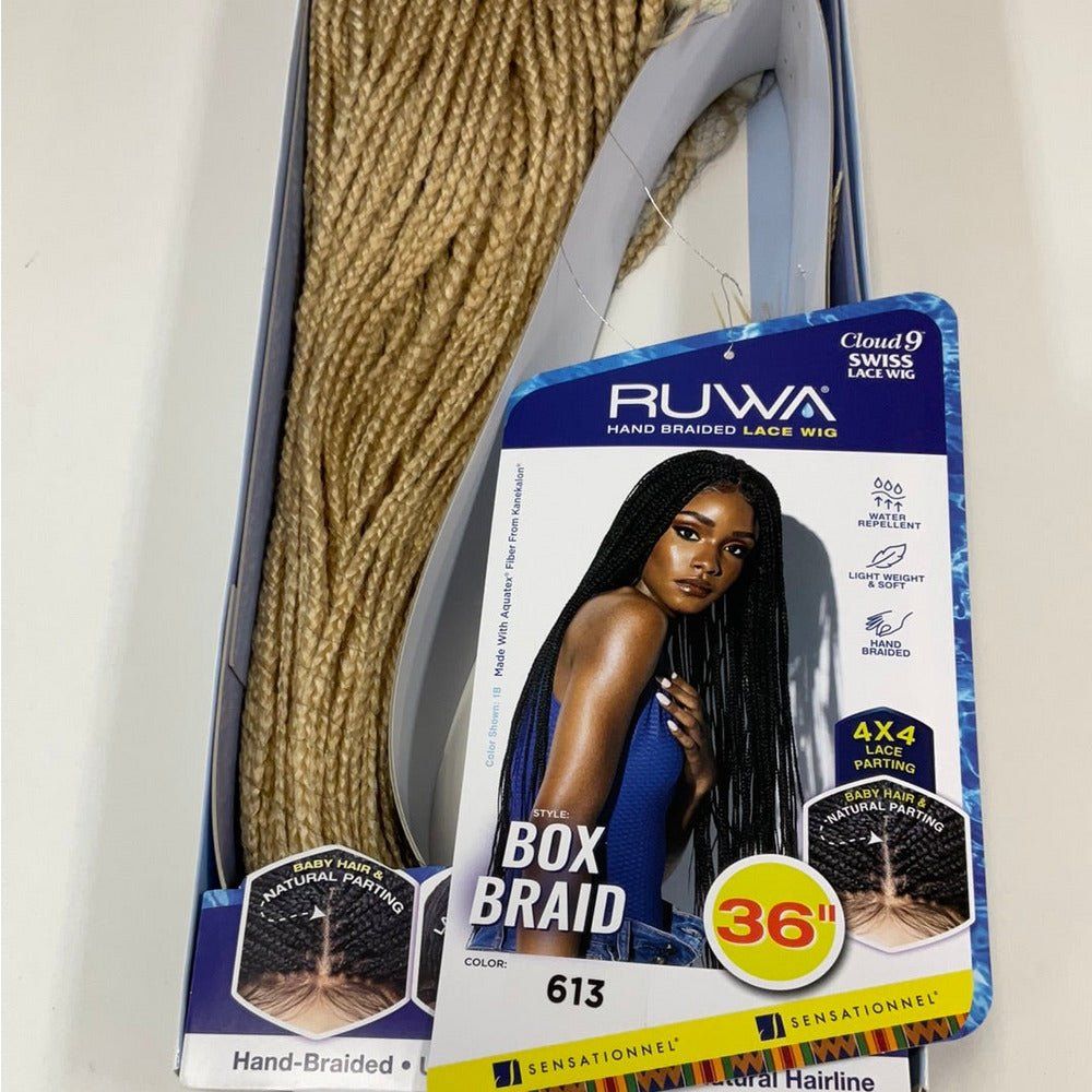 Sensationnel Cloud 9 RUWA 4x4 Synthetic Swiss Lace Wig - Box Braid 36" - Beauty Exchange Beauty Supply