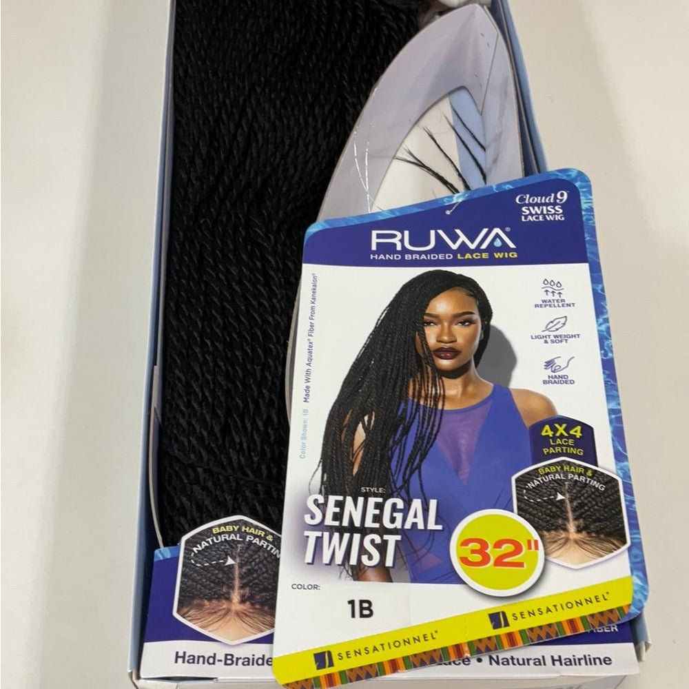 Sensationnel Cloud 9 RUWA 4x4 Synthetic Swiss Lace Wig - Senegal Twist 32" - Beauty Exchange Beauty Supply