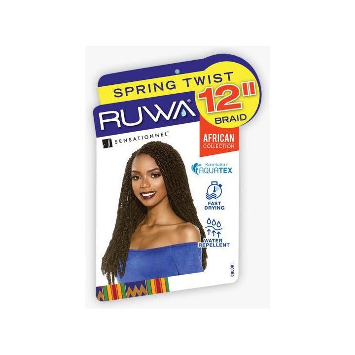 Sensationnel Ruwa Crochet Braiding Hair - Spring Twist 12" - Beauty Exchange Beauty Supply