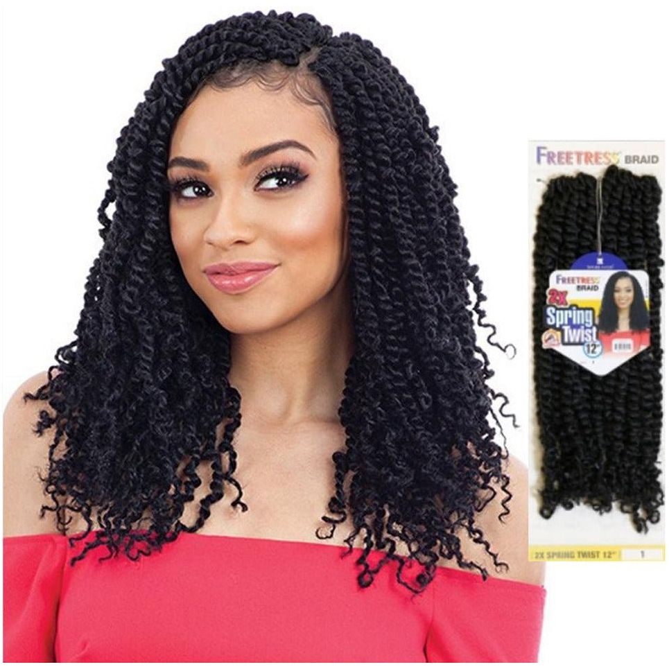 Shake-N-Go Freetress Crochet Braiding Hair - 2x Spring Twist 12” - Beauty Exchange Beauty Supply