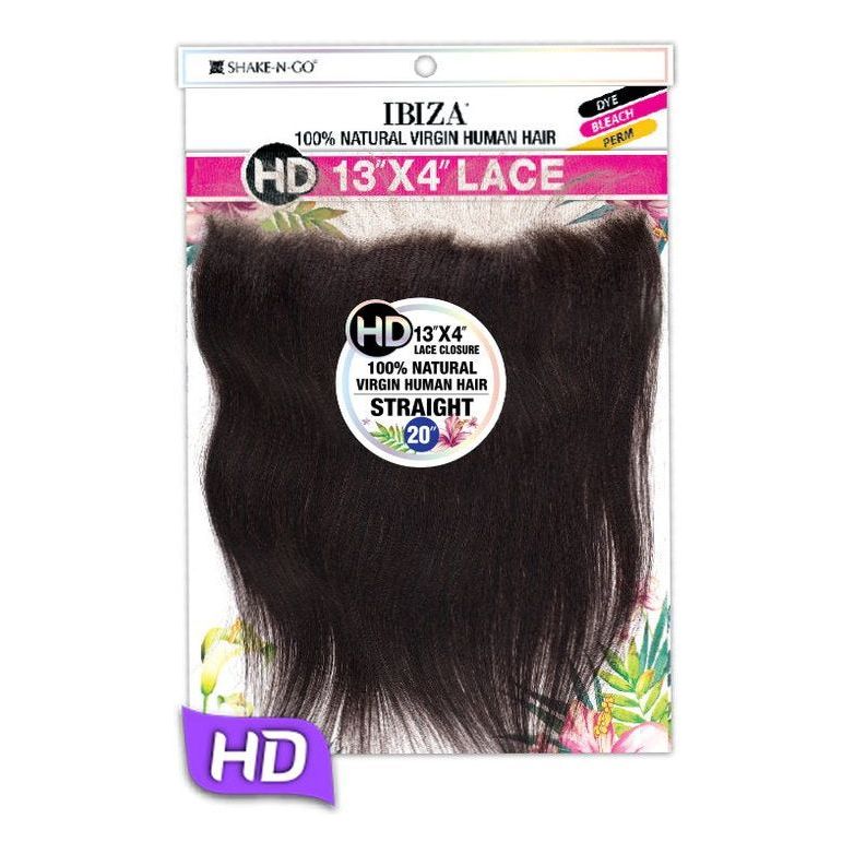 Shake N Go IBIZA 13x4 100% Natural Virgin Human Hair HD Lace Closure - 18" & 20" - Beauty Exchange Beauty Supply