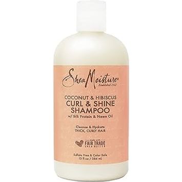 Shea Moisture Coconut & Hibiscus Curl & Shine Shampoo 13oz - Beauty Exchange Beauty Supply