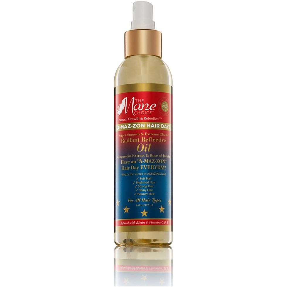 The Mane Choice A-MAZ-ZON Hair Day! Radiant Reflective Oil 6oz - Beauty Exchange Beauty Supply