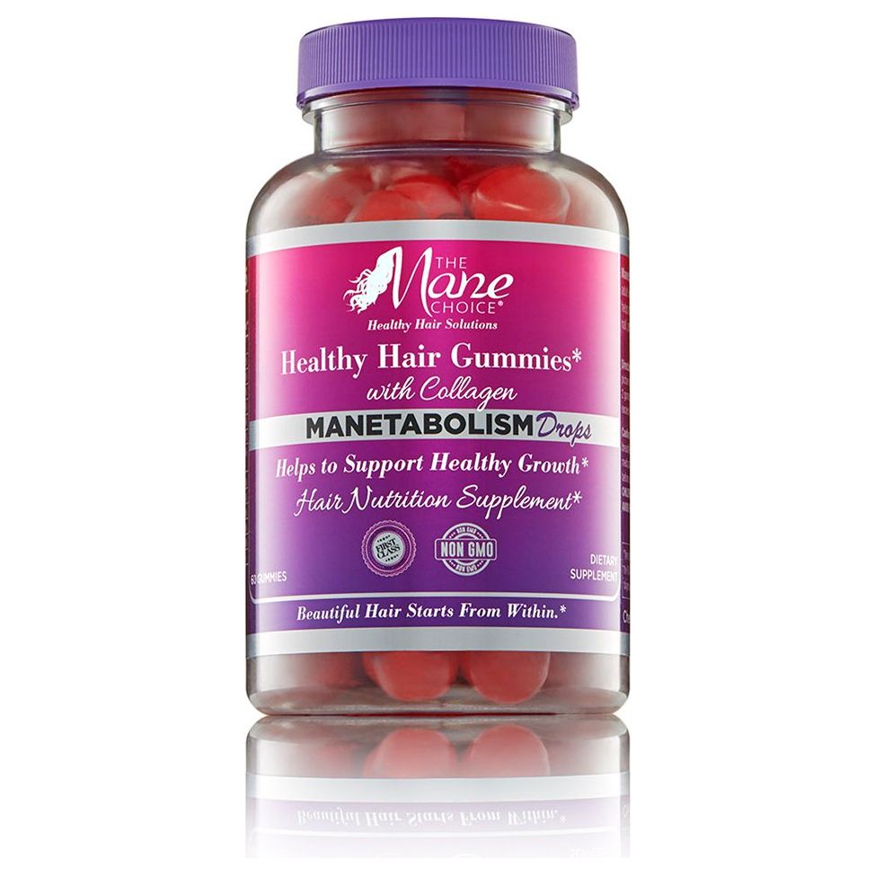 The Mane Choice Healthy Hair Gummies with Collagen Manetabolism Drops 60ct - Beauty Exchange Beauty Supply