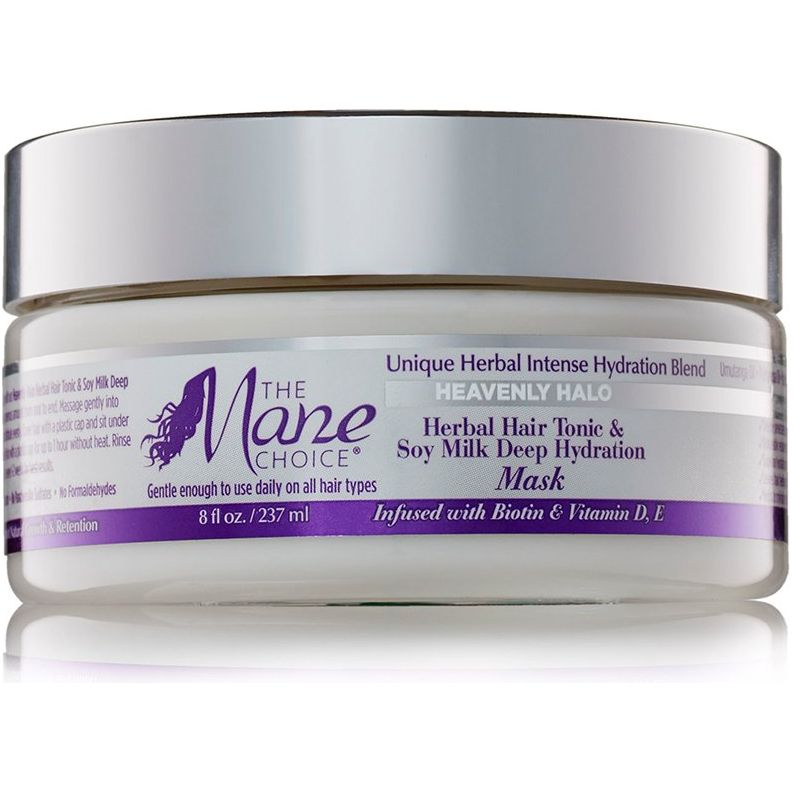 The Mane Choice Heavenly Halo Herbal Hair Tonic & Soy Milk Deep Hydration Mask 8oz - Beauty Exchange Beauty Supply