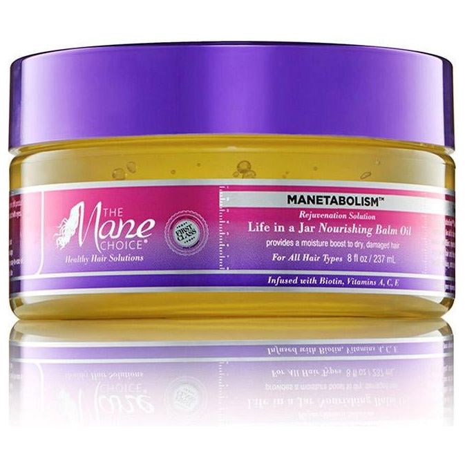 The Mane Choice Manetabolism Rejuvenation Solution Life in a Jar Nourishing Balm Oil 8oz - Beauty Exchange Beauty Supply