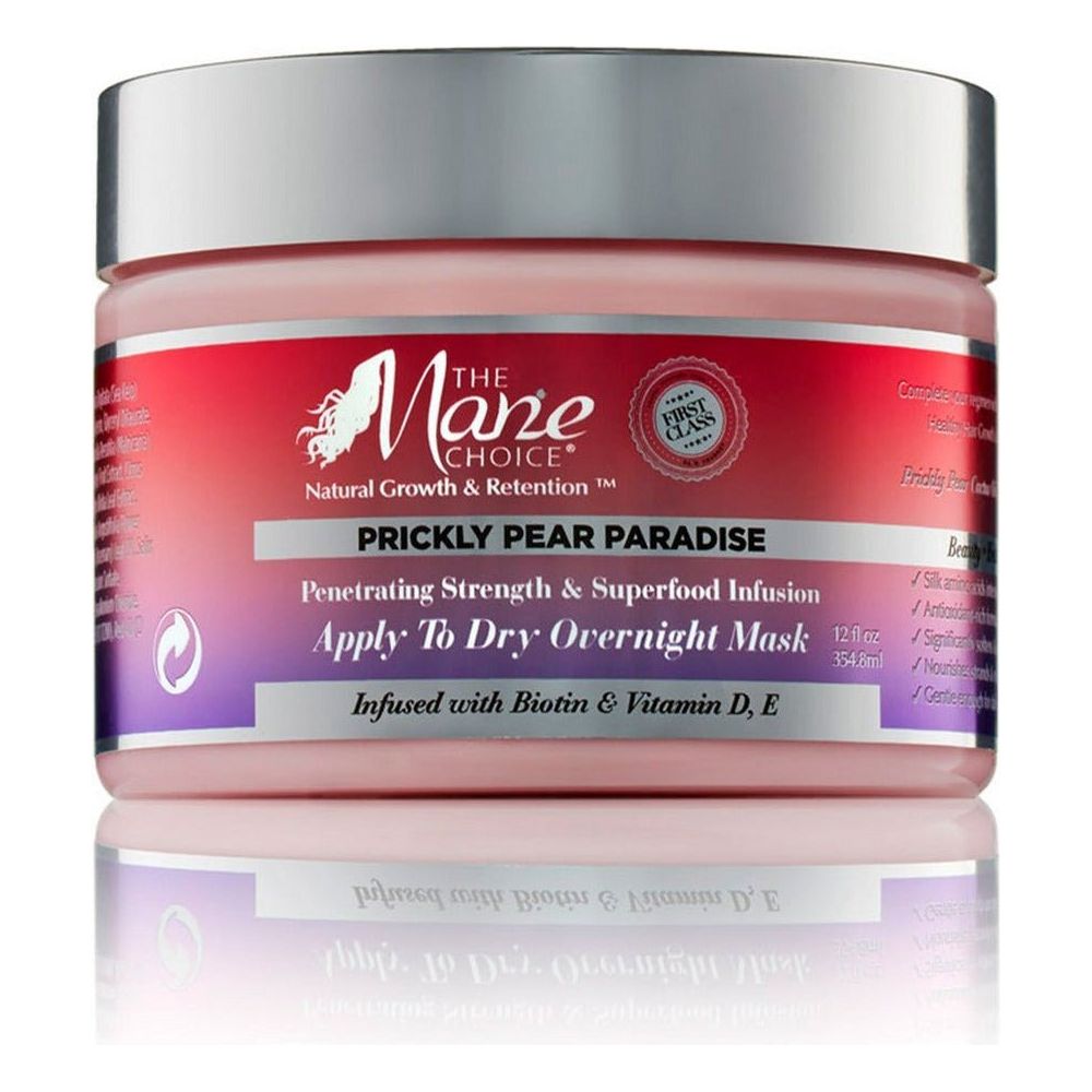 The Mane Choice Prickly Pear Paradise Penetrating Strength & Superfood Infusion Apply To Dry Overnight Mask 12oz - Beauty Exchange Beauty Supply