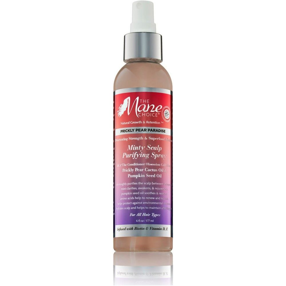 The Mane Choice Prickly Pear Paradise Penetrating Strength & Superfood Infusion Minty Scalp Purifying Spray 6oz - Beauty Exchange Beauty Supply