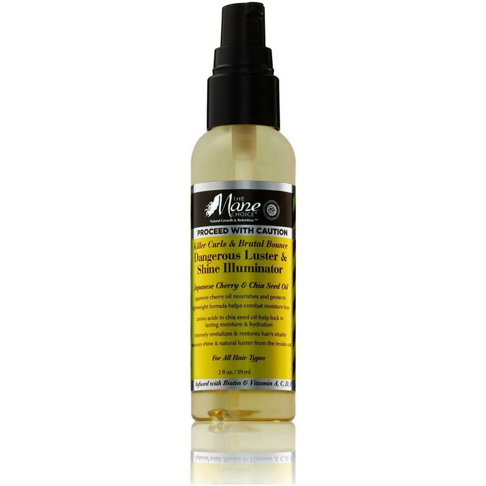 The Mane Choice Proceed with Caution Dangerous Luster & Shine Illuminator 2oz - Beauty Exchange Beauty Supply