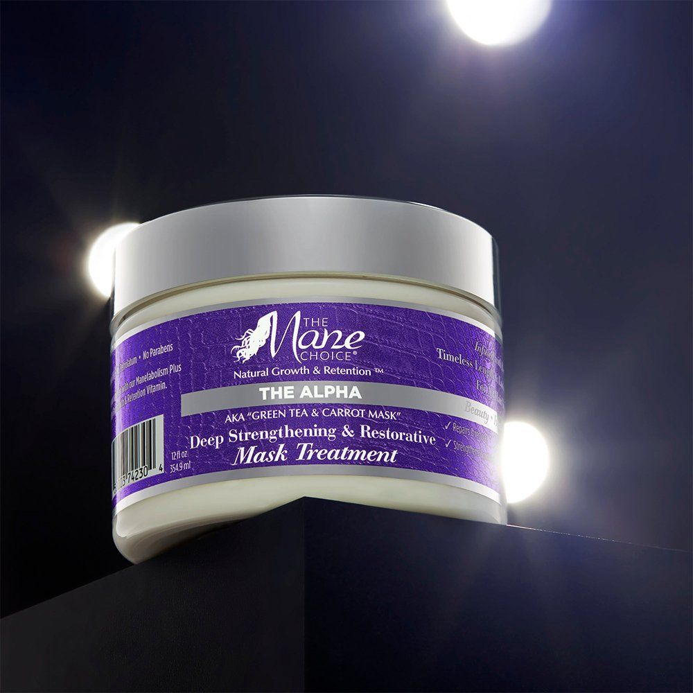The Mane Choice The Alpha Green Tea & Carrot Deep Strengthening & Restorative Mask Treatment 12oz - Beauty Exchange Beauty Supply